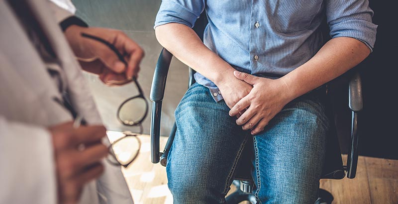 Hombre con déficit de testosterona